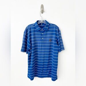 Shinnecock Hills Golf Club Peter Millar Summer Comfort Shirt M Blue White Stripe